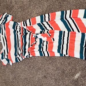 Women's stripped maxi dress